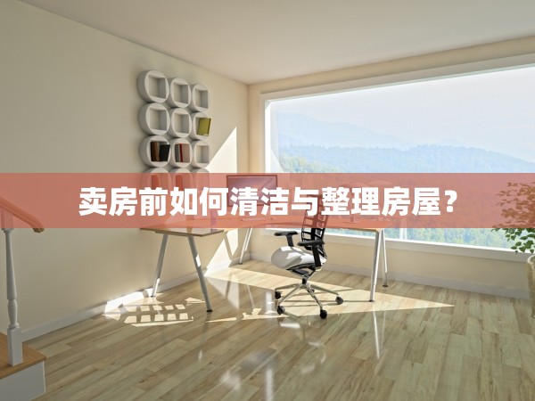 賣房前如何清潔與整理房屋？