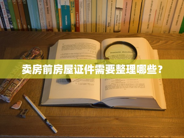 賣房前房屋證件需要整理哪些？