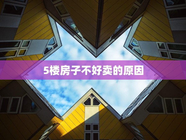 5樓房子不好賣的原因