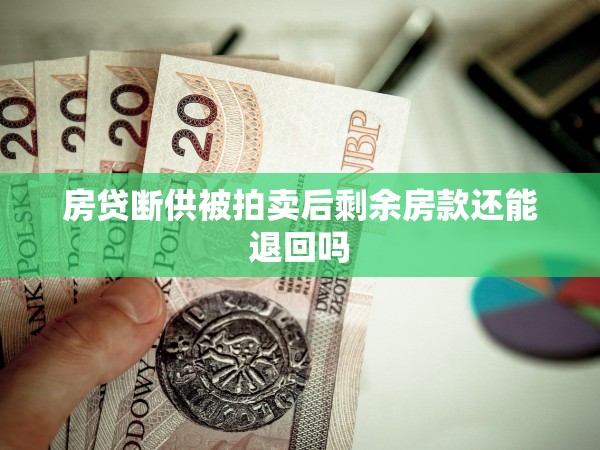 房貸斷供被拍賣后剩余房款還能退回嗎
